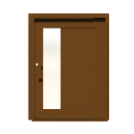 PIVOT DOOR Sinistra, Door and a Half Extra Wide PIVOT Custom Steel Door