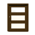 PIVOT DOOR Tre-Finestra, Door and a Half Extra Wide PIVOT Custom Steel Door