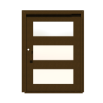 PIVOT DOOR Tre-Finestra, Door and a Half Extra Wide PIVOT Custom Steel Door