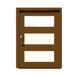 PIVOT DOOR Tre-Finestra, Door and a Half Extra Wide PIVOT Custom Steel Door