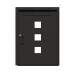 PIVOT DOOR Tre, Door and a Half Extra Wide PIVOT Custom Steel Door