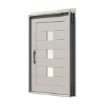 PIVOT DOOR Tre, Door and a Half Extra Wide PIVOT Custom Steel Door